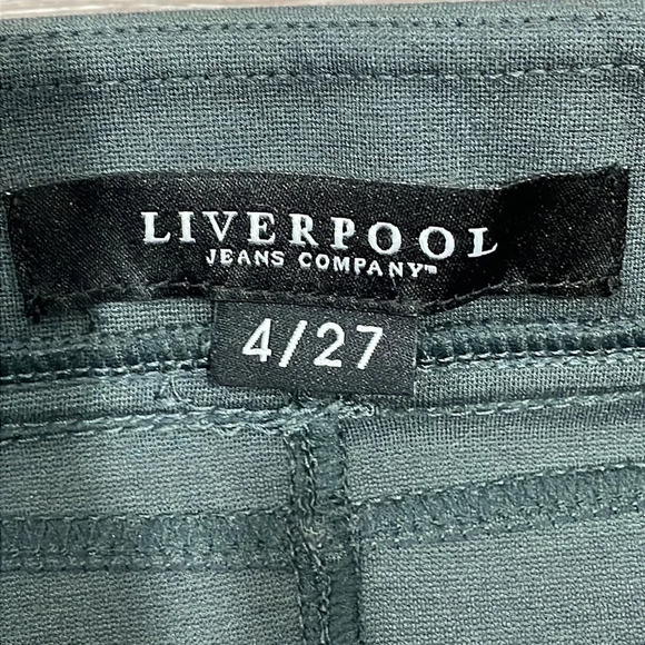 NWOT LIVERPOOL Jeans Company Stretch Ponte Pull On Pencil Skirt Dark Spruce 4 - Picture 11 of 14